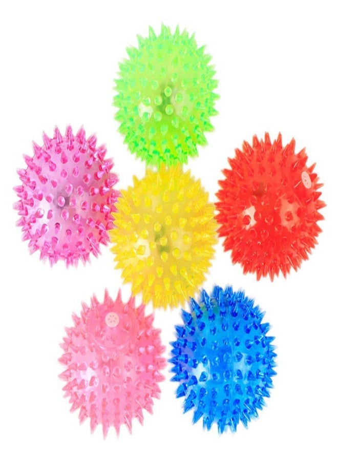 Pet Guard Squeaky Balls for Dogs Small, Fetch Balls for Dogs Rubber 3 Pack Bright Colors TPR Puppy Toys Dog Toy Balls Dog Squeaky Toys Spike Ball Dog Chew Toys for Small to Medium Breeds - Image 3